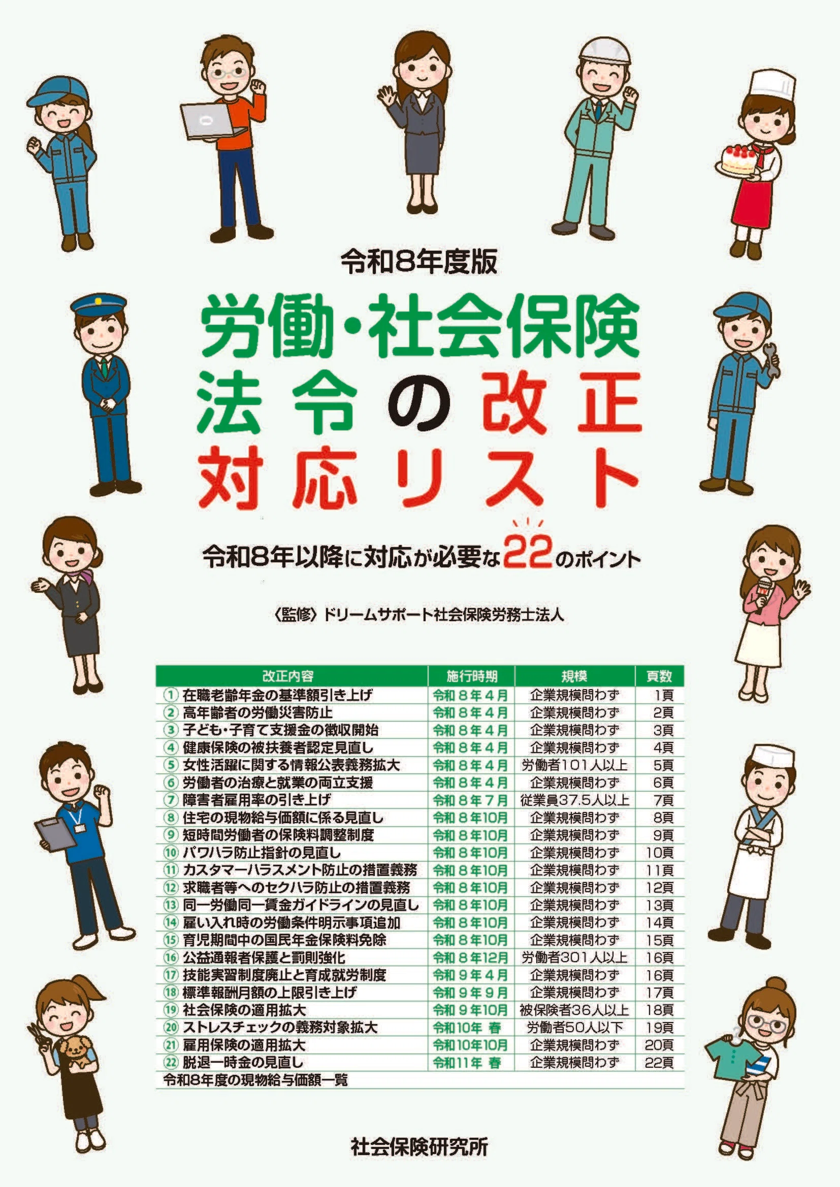 制度改正ナビ 令和8年度以降の労働・社会保険法令等の改正点（前編