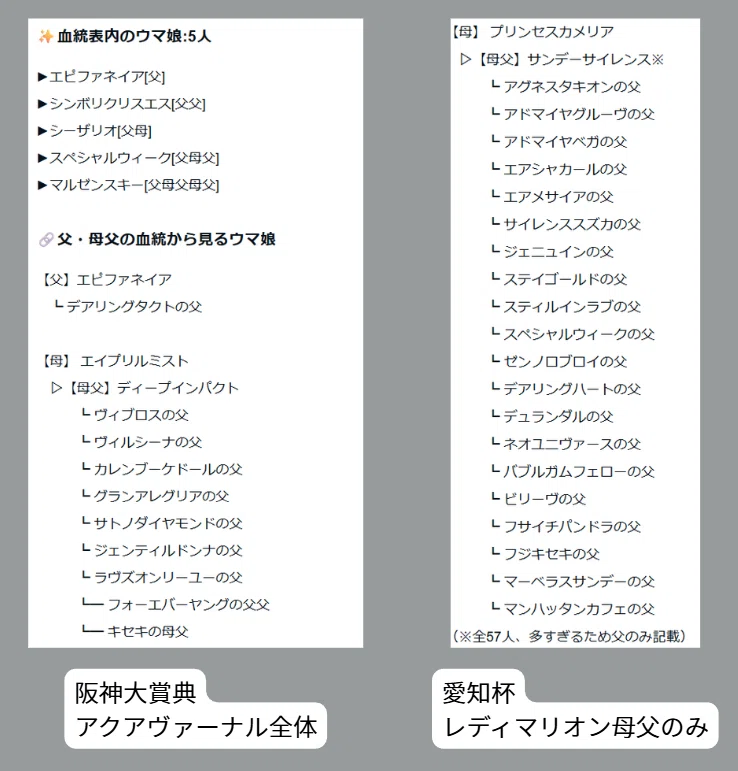 ウマ娘血統 編集雑記：母父サンデーサイレンスと同名別馬｜U_Maebara
