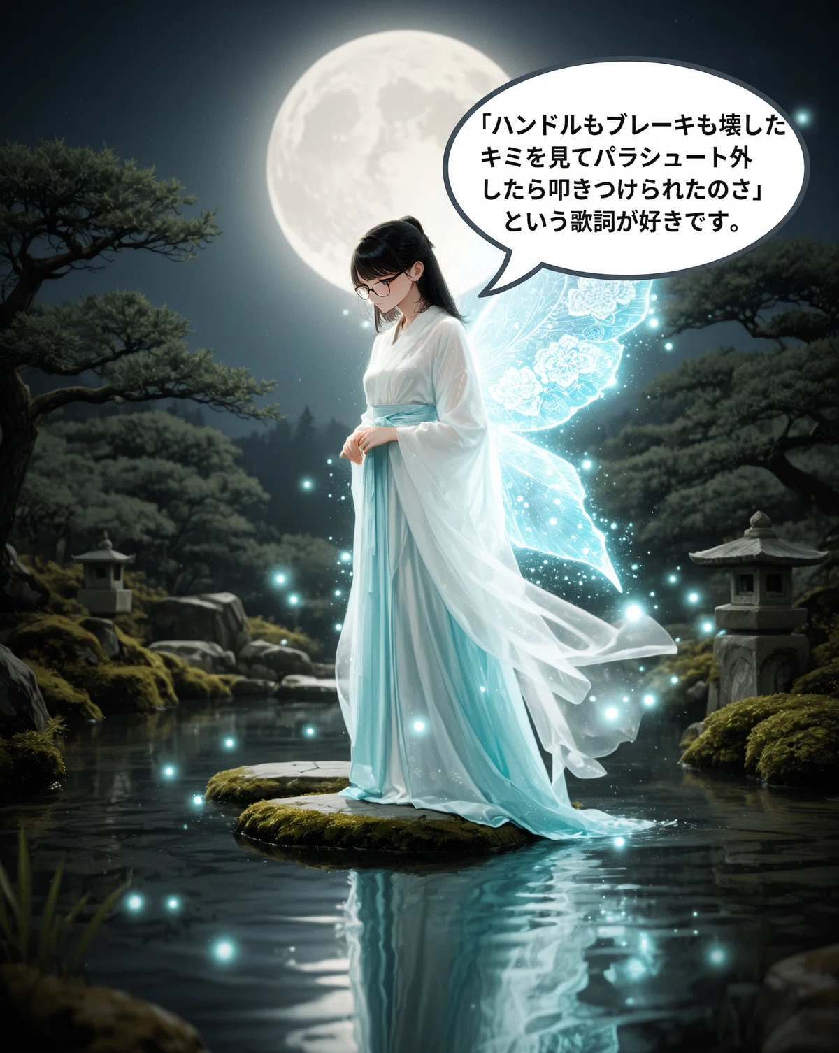 「ハンドルもブレーキも壊したキミを見てパラシュート外したら叩きつけられたのさ」という歌詞が好きです。