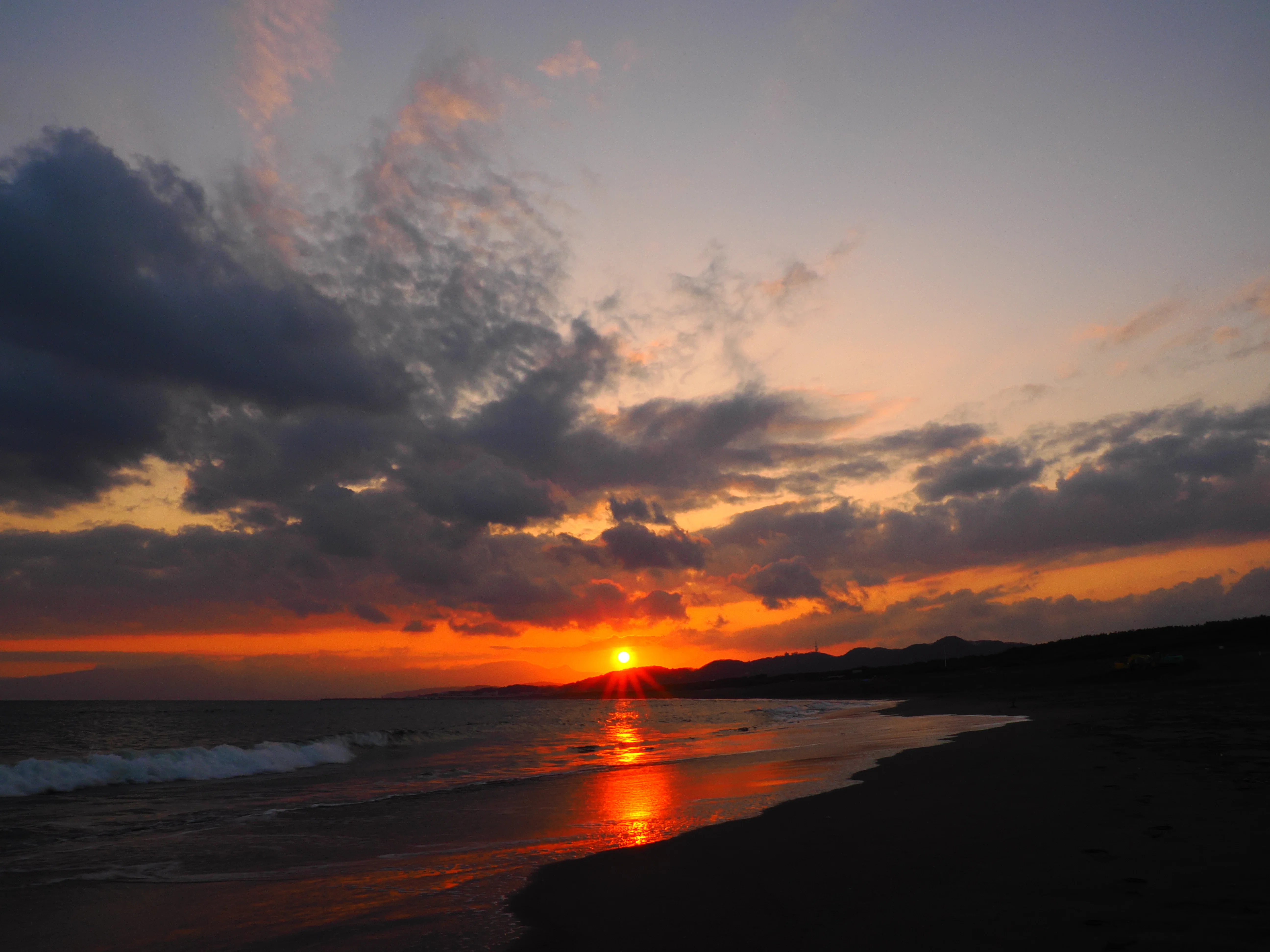 夕日写真 平塚58｜ある土曜日の平塚からの夕日｜kose0820