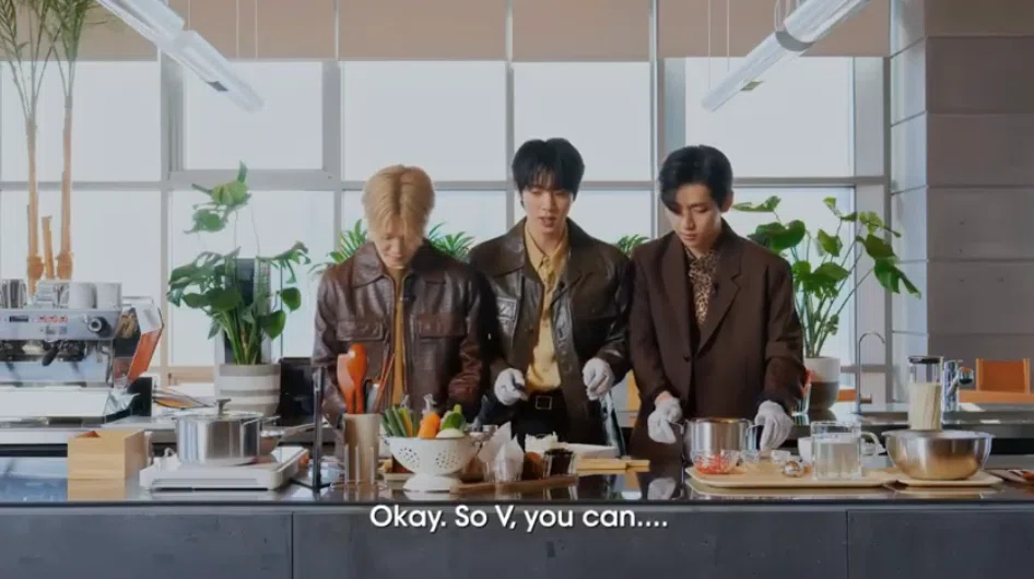 BTS】ジン君とクオズの15分間クッキング【Vogue】｜音色