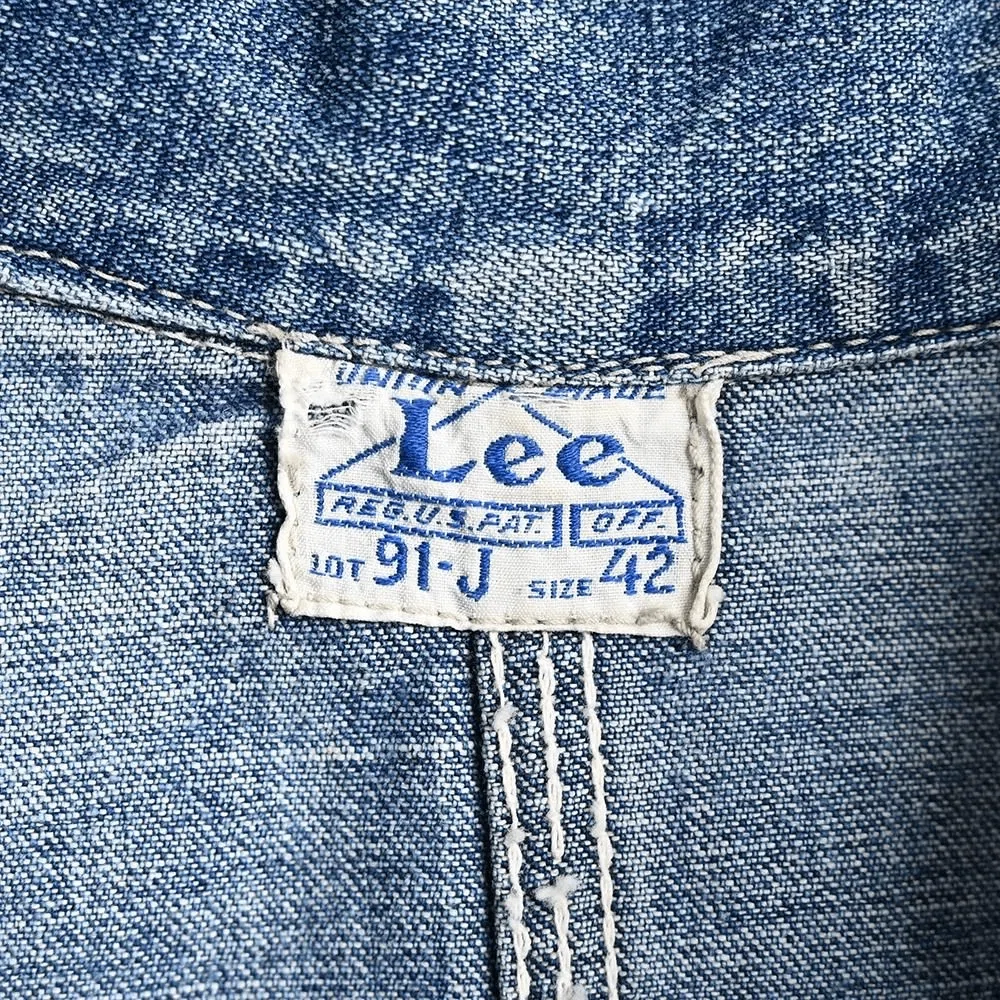 デニムカバーオール Lee 91-J ── タグやディティールから読み解く