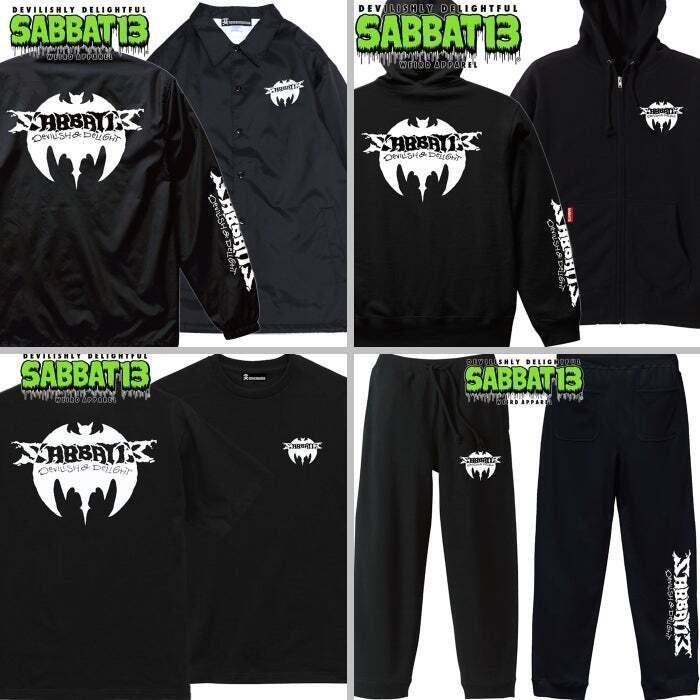 SABBAT13 サバトサーティーン スカジャン L SABBAT13 / サバトサーティーン / サバト13「VAMP BAT ZIP-HOODIE