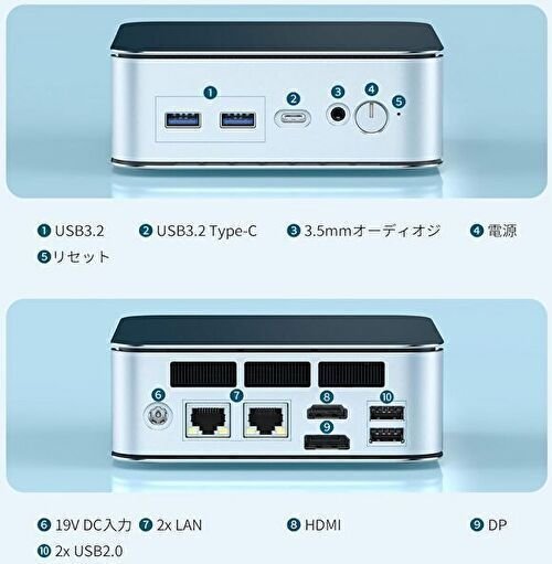 ミニPC 第14世代 i5-14450HX 16GB 512GB 未開封 Amazon.co.jp: ミニPC i5-14450HX 10コア/16スレッド 最大4.8GHz