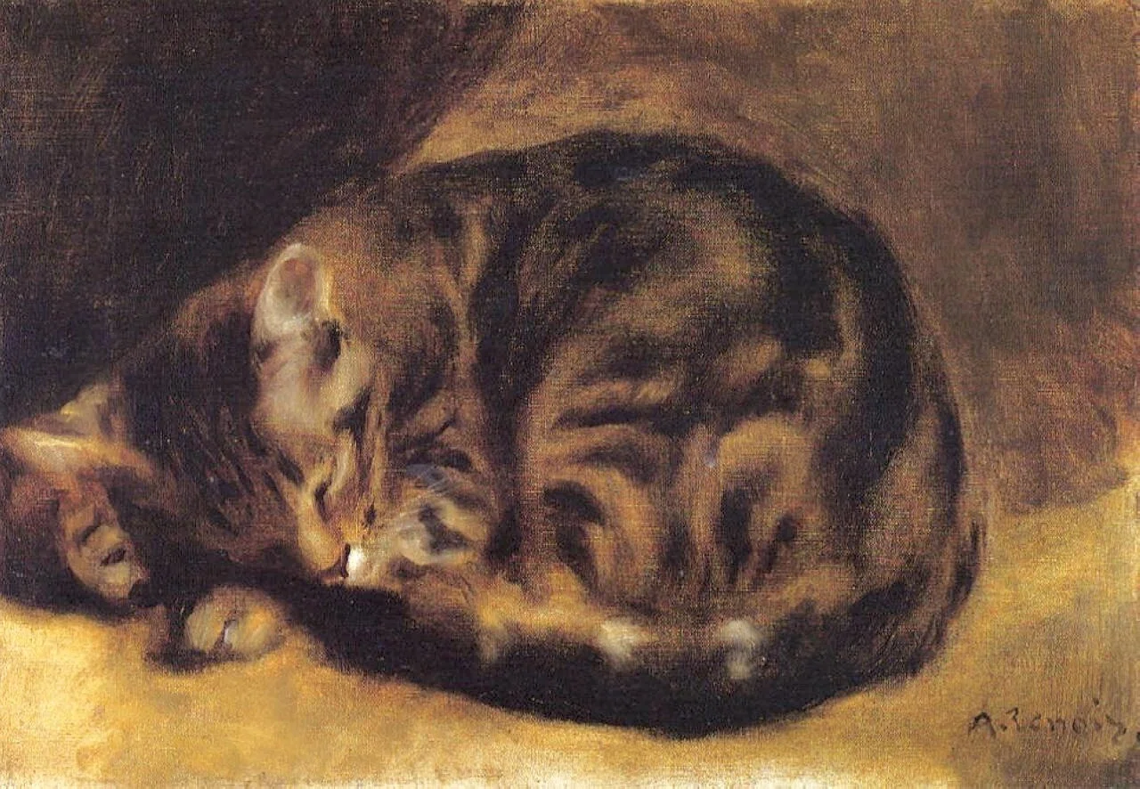 2月7日生まれ|ルノワール《眠る猫》が語る神秘|一凛(noteはじめました) 2月7日生まれ|ルノワール《眠る猫》が語る神秘|一凛(noteはじめました)