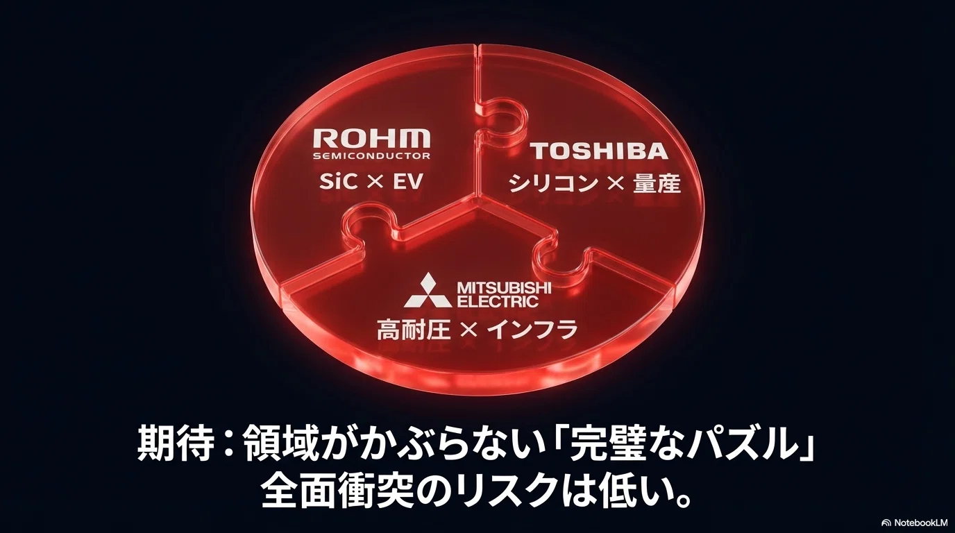 ローム 東芝 三菱電機