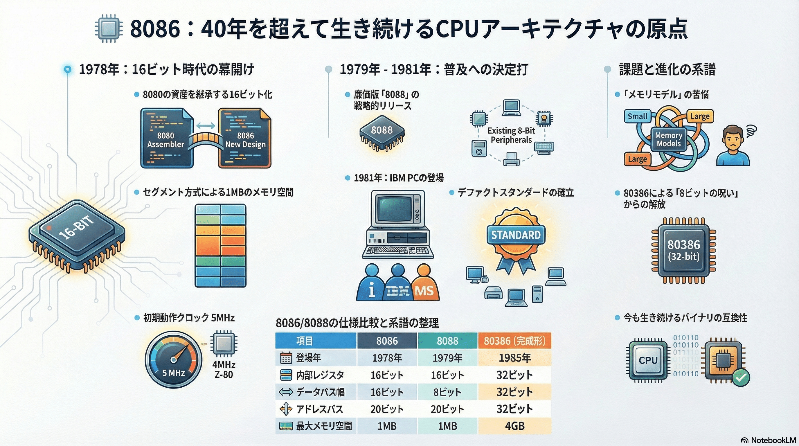 8086 - 今も生き残るアーキテクチャ｜kzn