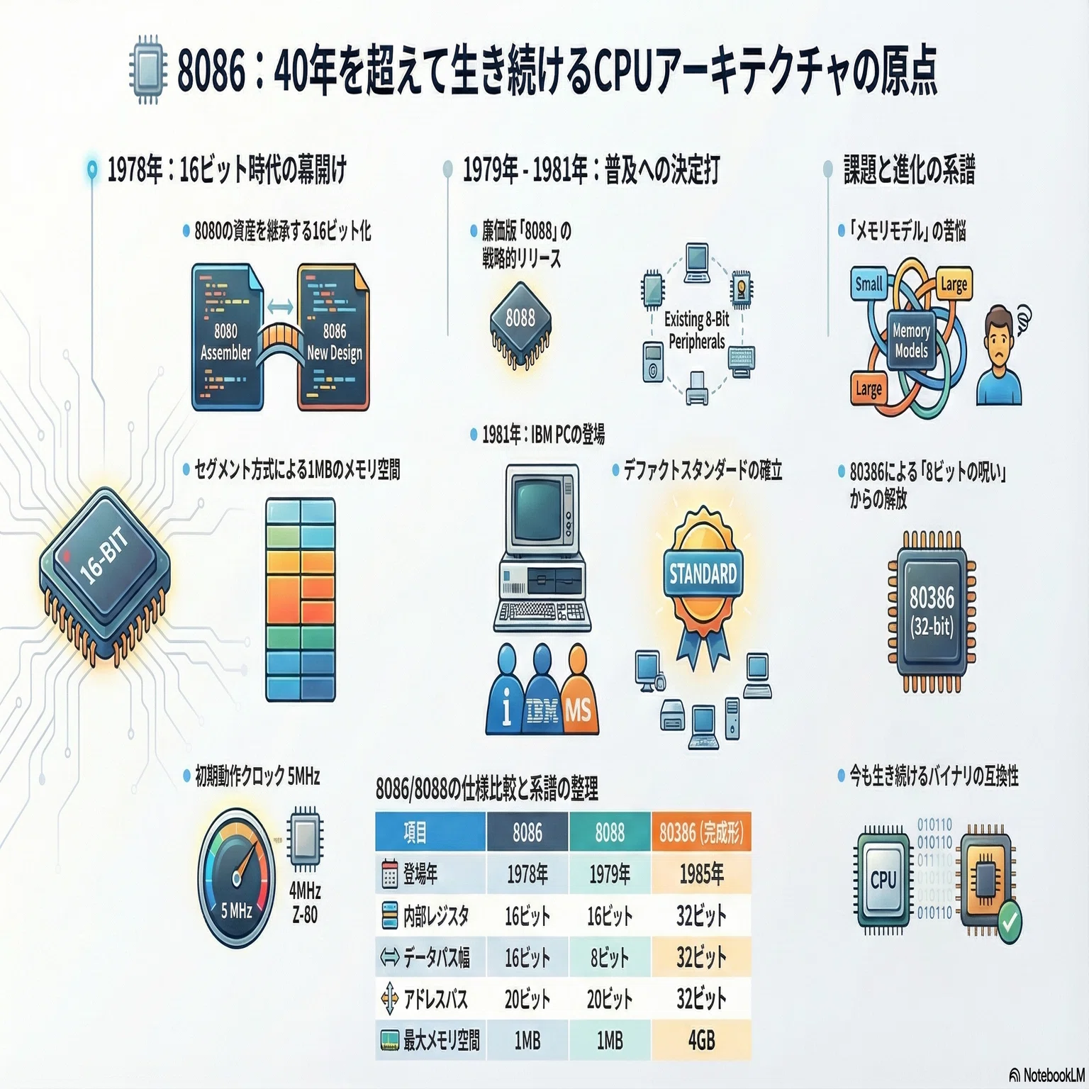 8086 - 今も生き残るアーキテクチャ｜kzn