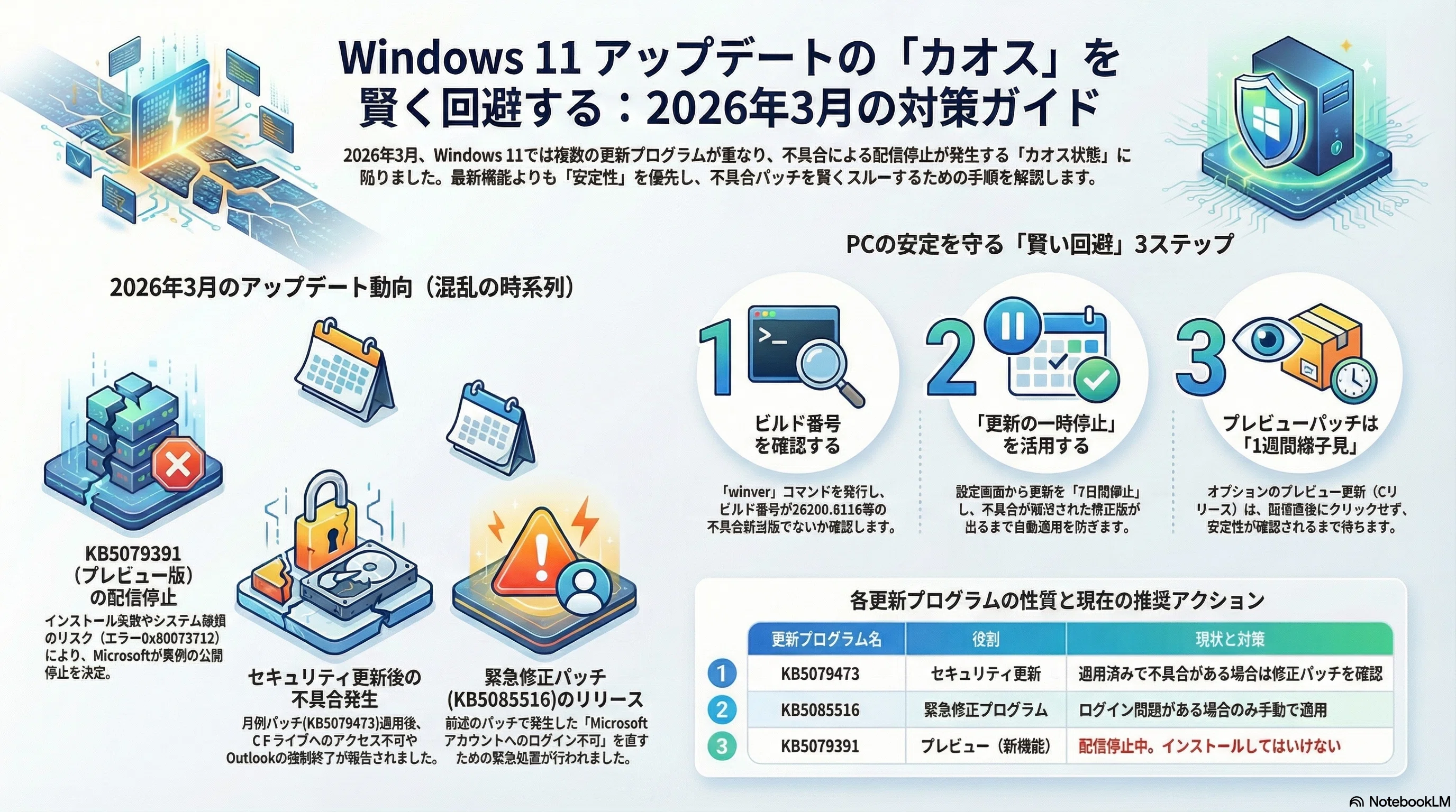 2026年3月】正しく恐れる！Windows 11 アップデートで大混乱