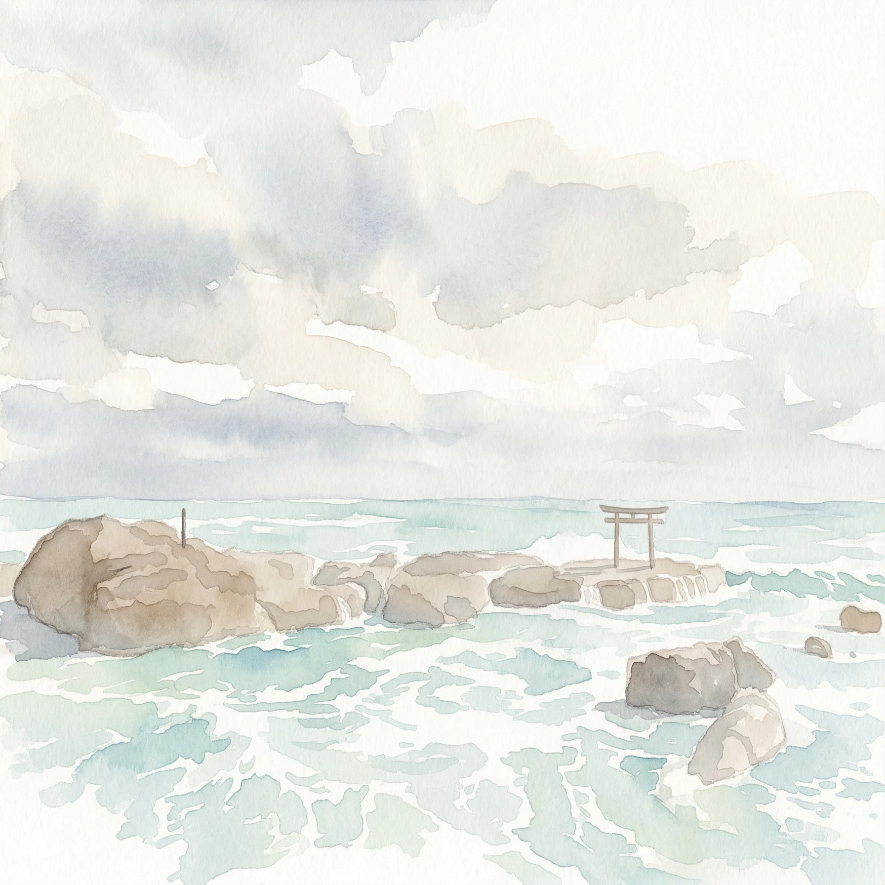 絵画 鳥 海 海 絵画 カモメ 鳥 絵 シルクスクリーン 版画 池上壮豊