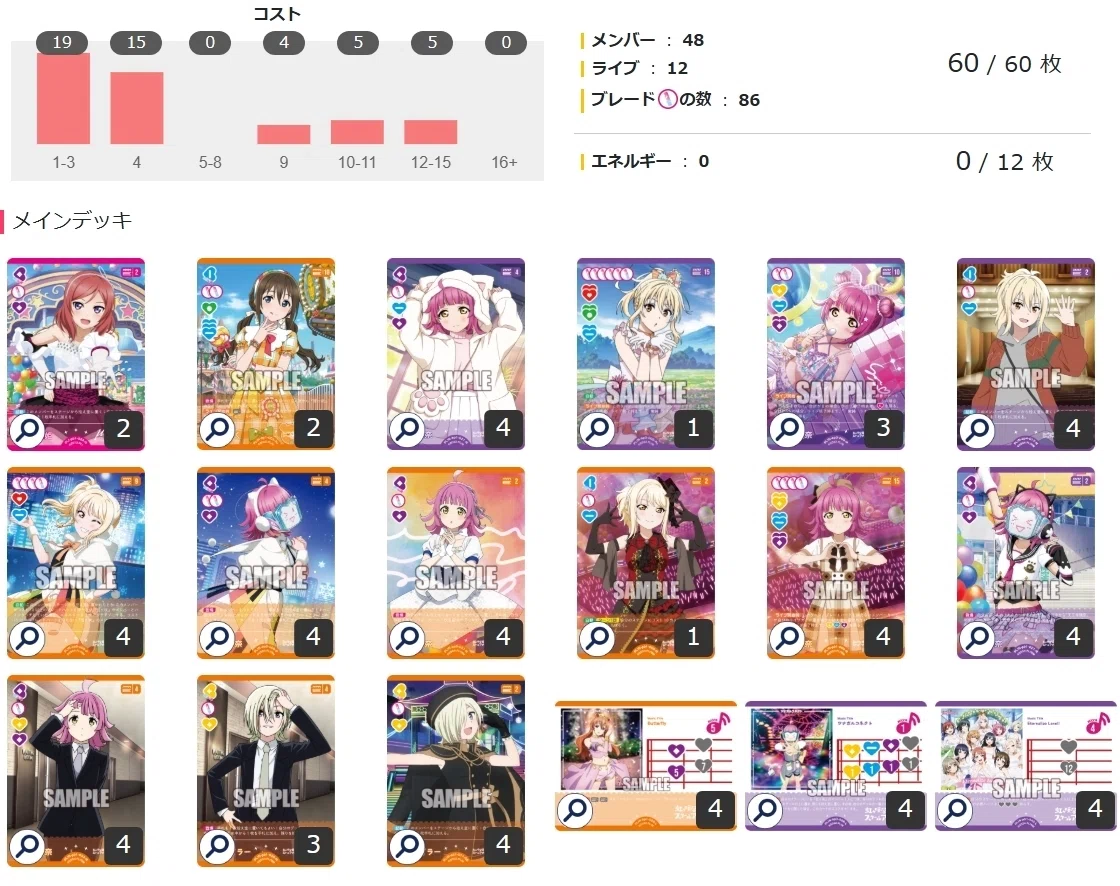 ラブカ】予算6000円の璃奈愛推し活デッキで大会出てみた！【格安デッキ