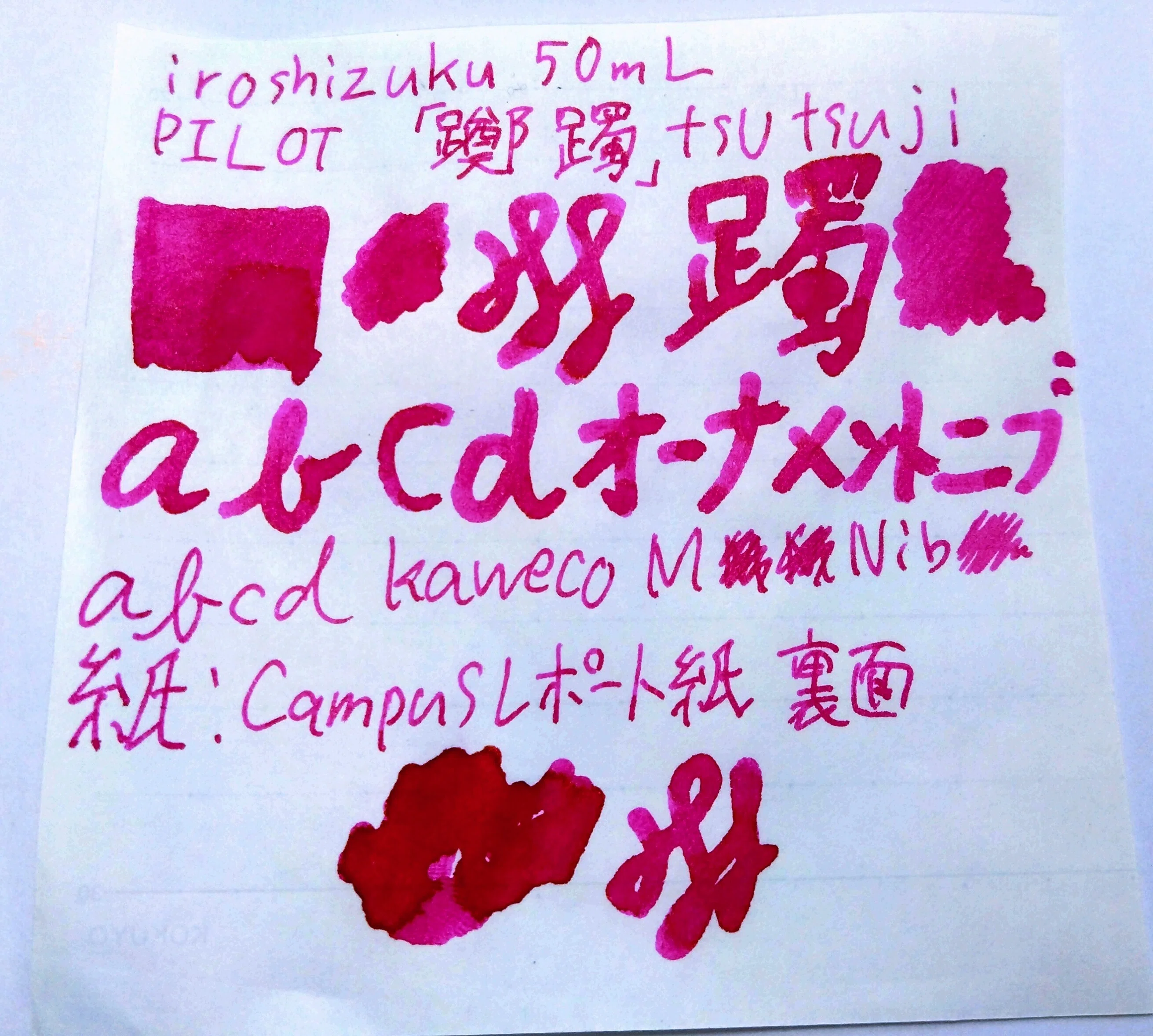 廃盤となった人気インク～パイロット 色彩雫 躑躅(ツツジ) PILOT INK