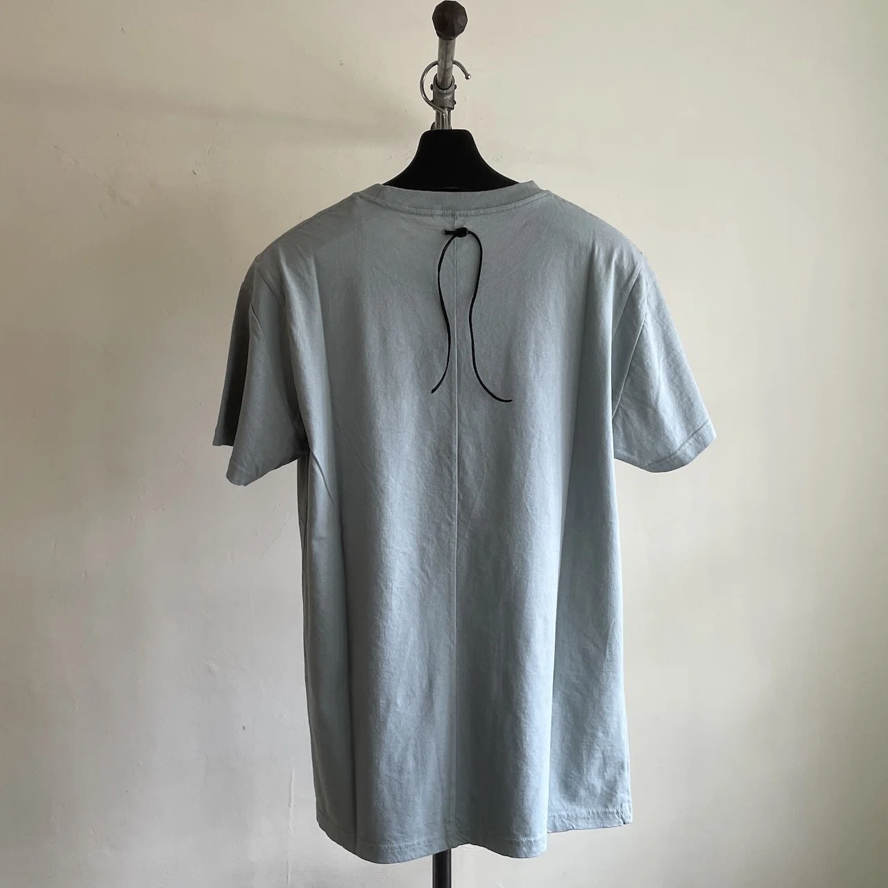 STRUM ボーダー強撚天竺 クルーネック Tシャツ- GRAY × WHITE