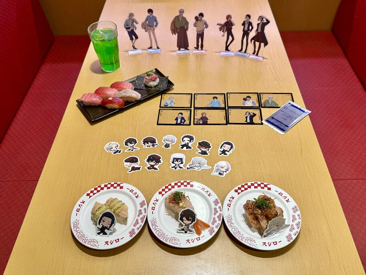 スシロー】『文豪ストレイドッグス』と初コラボ！ 限定ピック付きのお