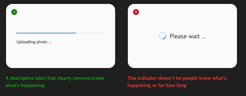 Status Indicators Design Fluent いろんなデザインシステムを読む (Microsoft Fluent 2, Samsung Design System)|rin