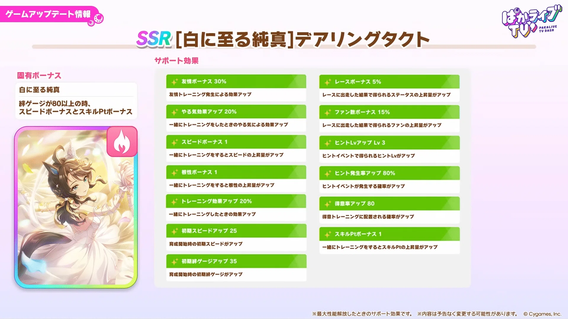ウマ娘】SSRデアリングタクト（根性）＆SSRデアリングハート（根性）は
