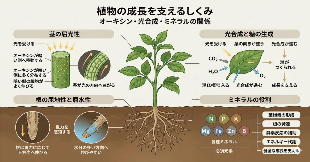 植物はなぜ光に向かって伸びるのか｜SOKENSHA Mineral