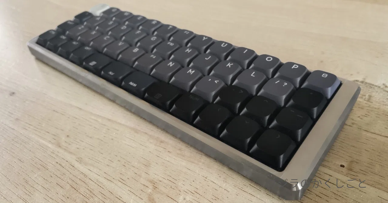 GoForty v2 Ortho｜「深海の鯨」をテーマに組んだ40％キーボードを