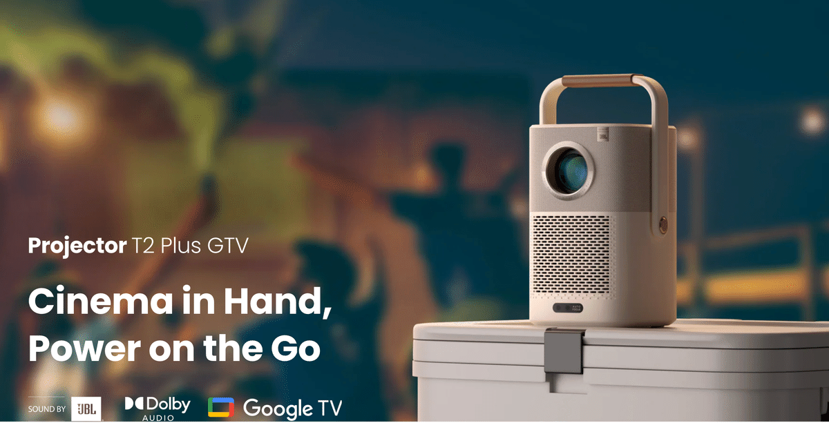 Yaber〉T2 Plus GTV — バッテリー×Google TV×JBLで、どこでも映画館に