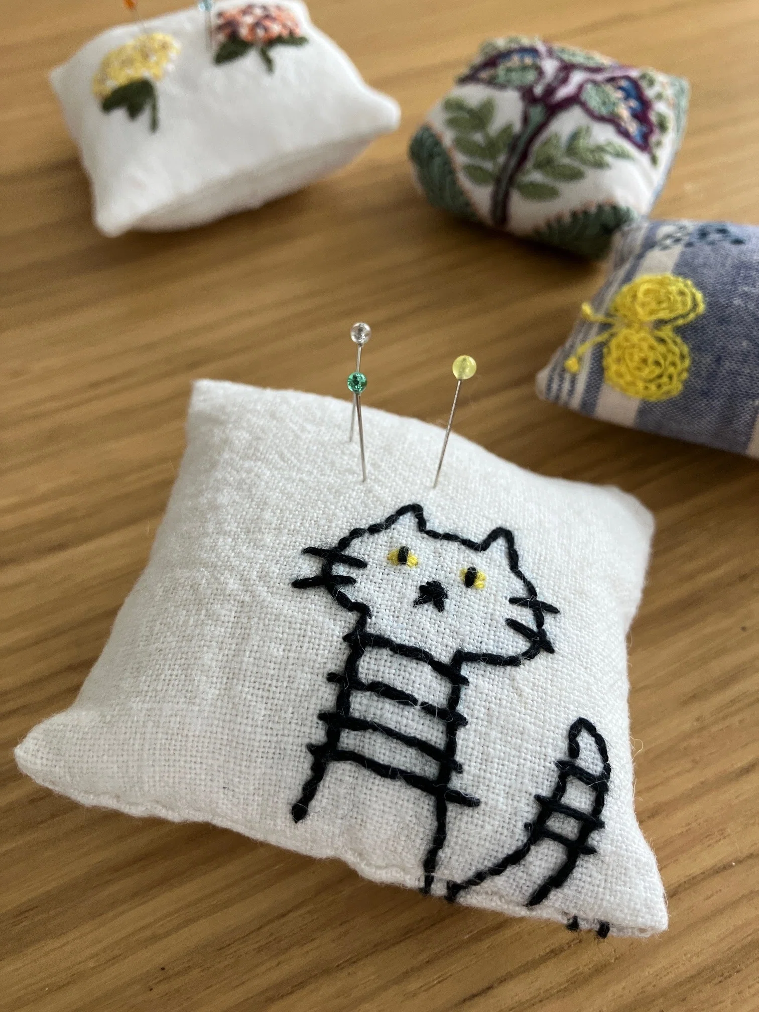 針しごとの会 4月は刺繡のピンクッション作り｜SEWING ORIKA