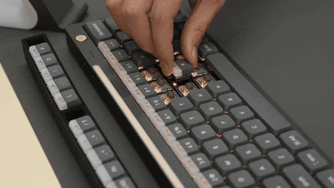 キーボード Nics Hesper64(100) Dual-Action Black 独自二段入力構造】60%サイズ×100キー分の操作性を実現。海外で1500万