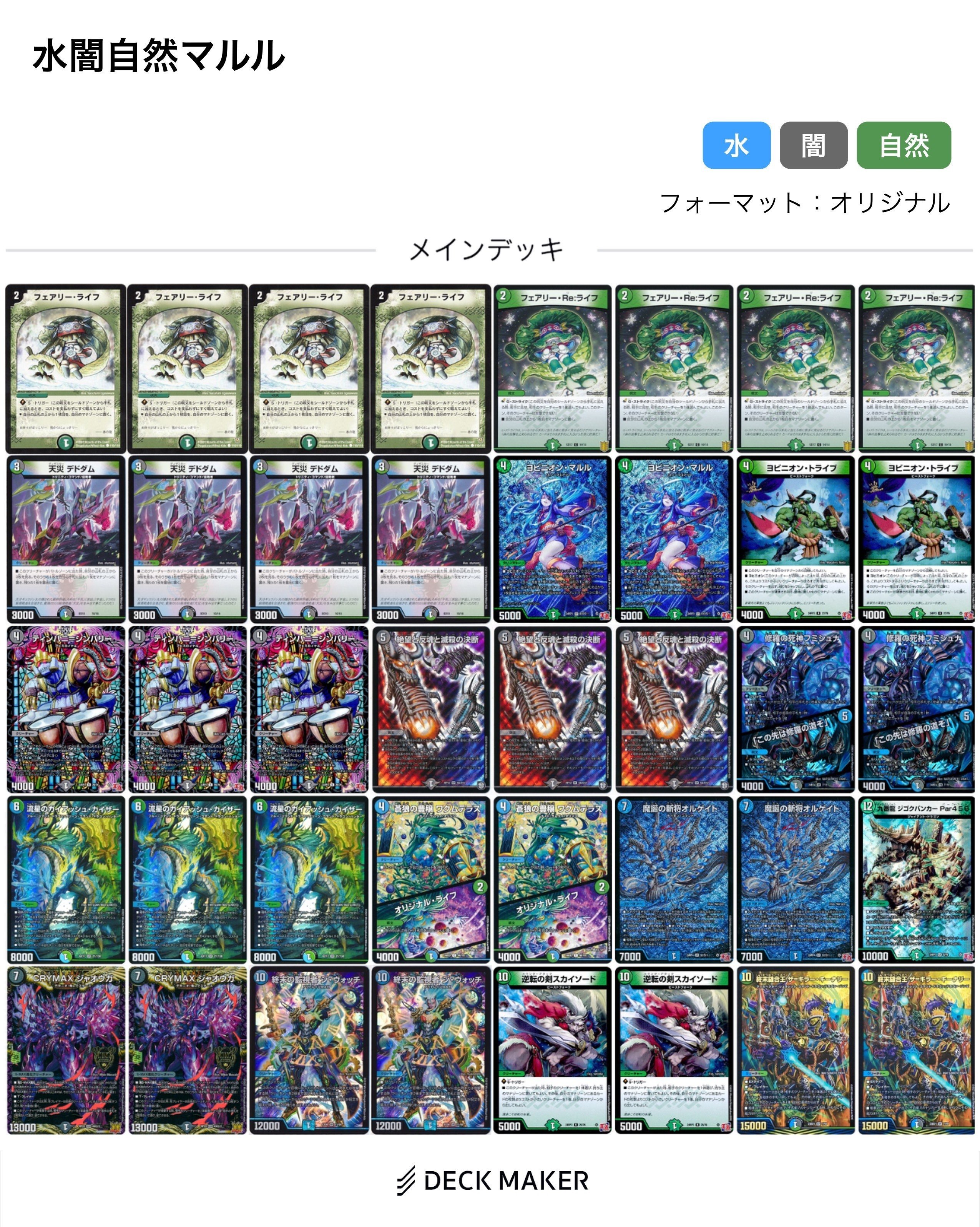 ドキドキ強いデッキ　マルルx2 ドキドキつよいデッキ「水闇自然マルル」を改造しよう｜おにおん