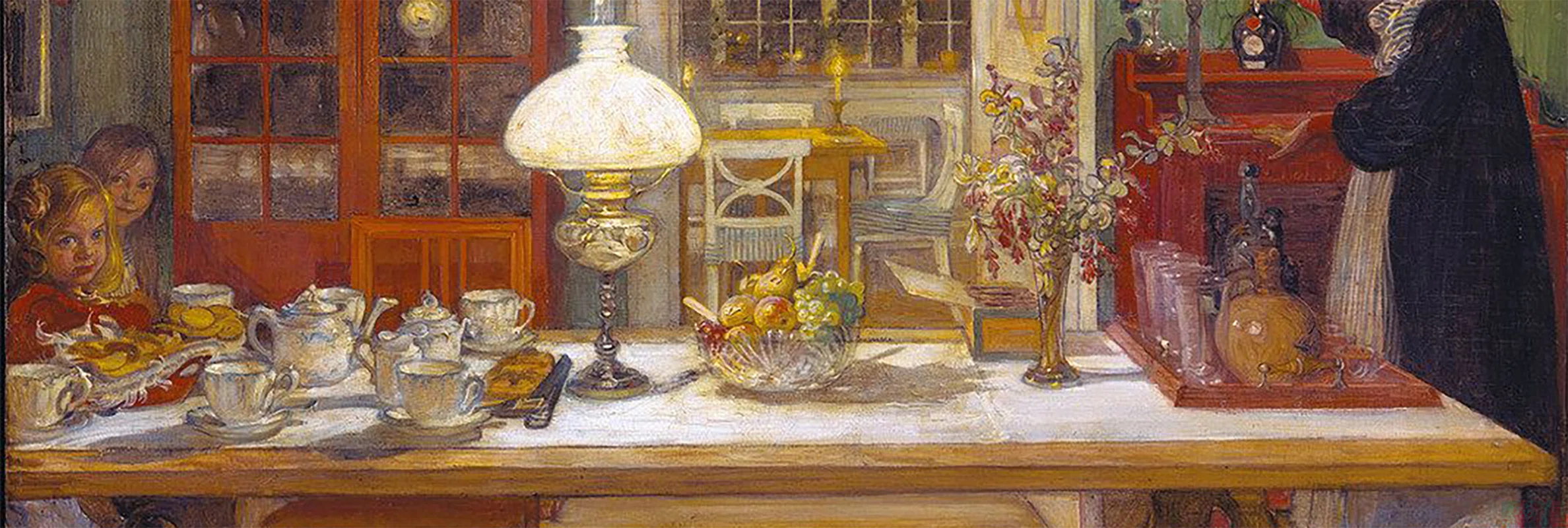 スウェーデン絵画」展出品作⑧ カール・ラーション《カードゲームの