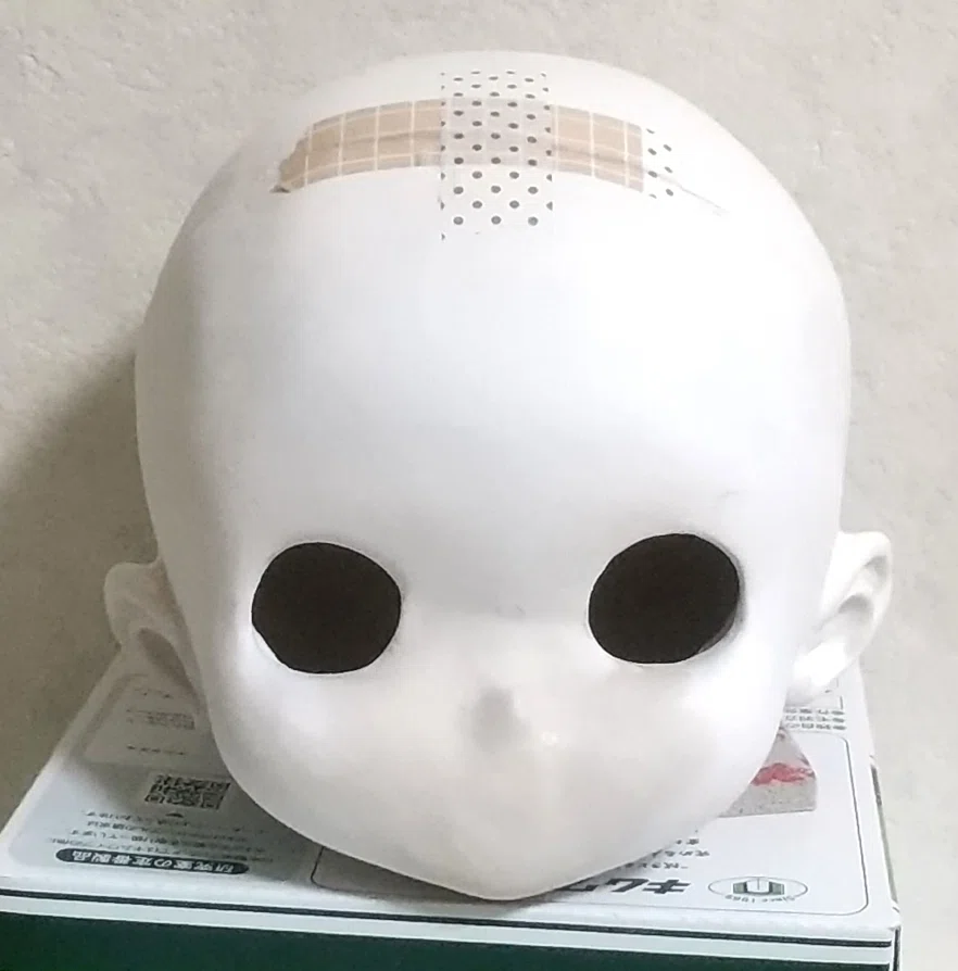 造形初心者、70cmの球体関節人形を作る①顔編｜石粉粘土で原型制作