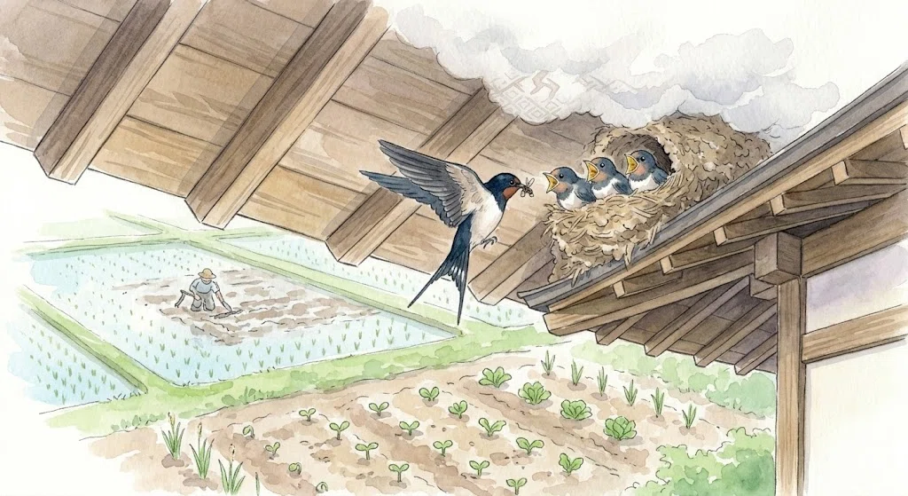 Swallows Arrive (Gencho Itaru) | The Black Travelers Announcing the ...