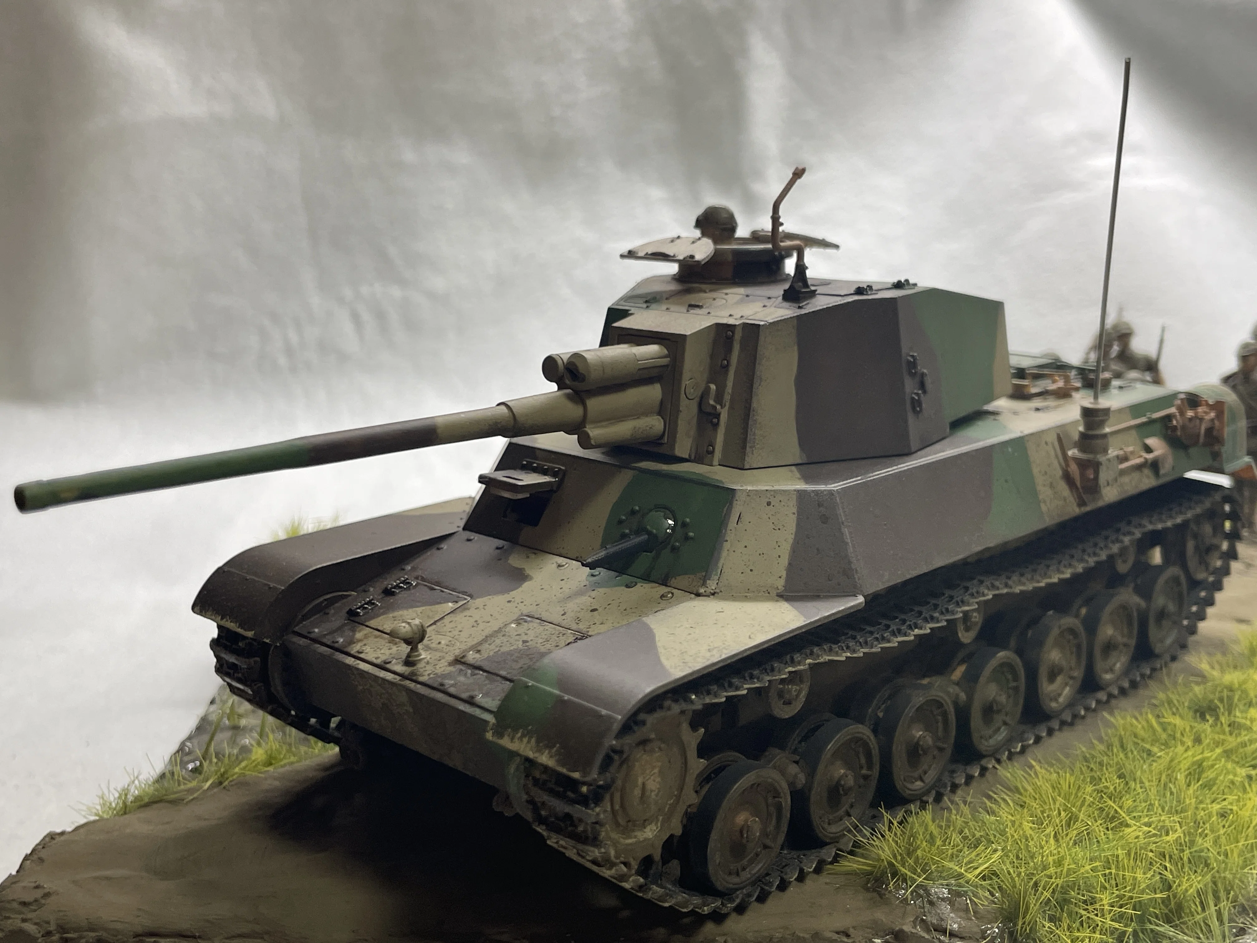 ジオラマを作ろう！【ファインモールド 四式中戦車 量産型】｜でこぽん