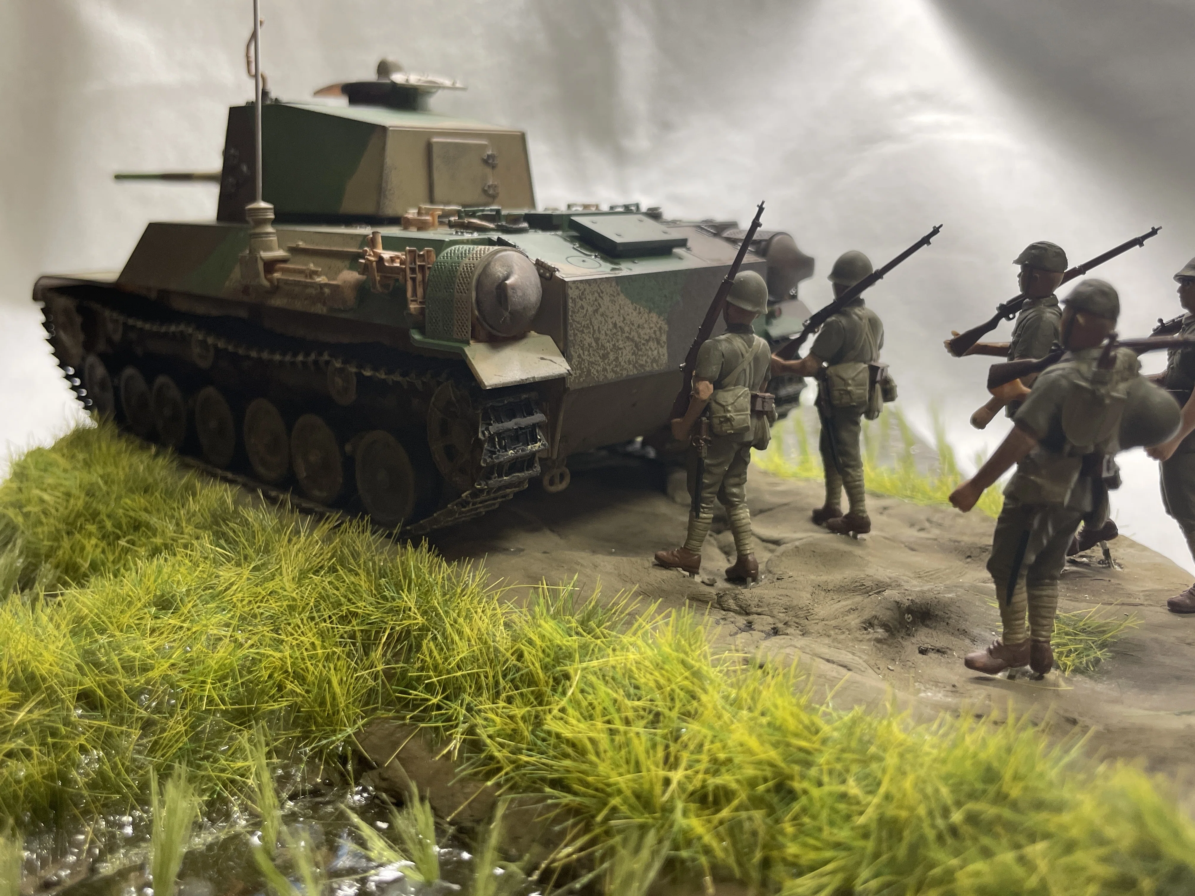 ジオラマを作ろう！【ファインモールド 四式中戦車 量産型】｜でこぽん