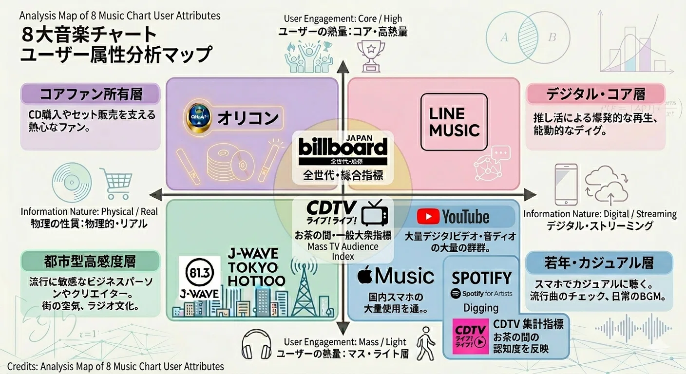 ヒットを見る！国内の主要な音楽チャートの特徴解説｜Masanobu Fujita