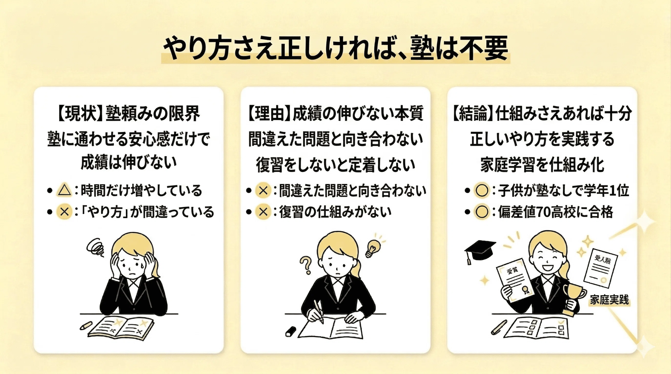 塾代0円で学年1位】元中学教師が教える家庭学習の教科書｜くまま