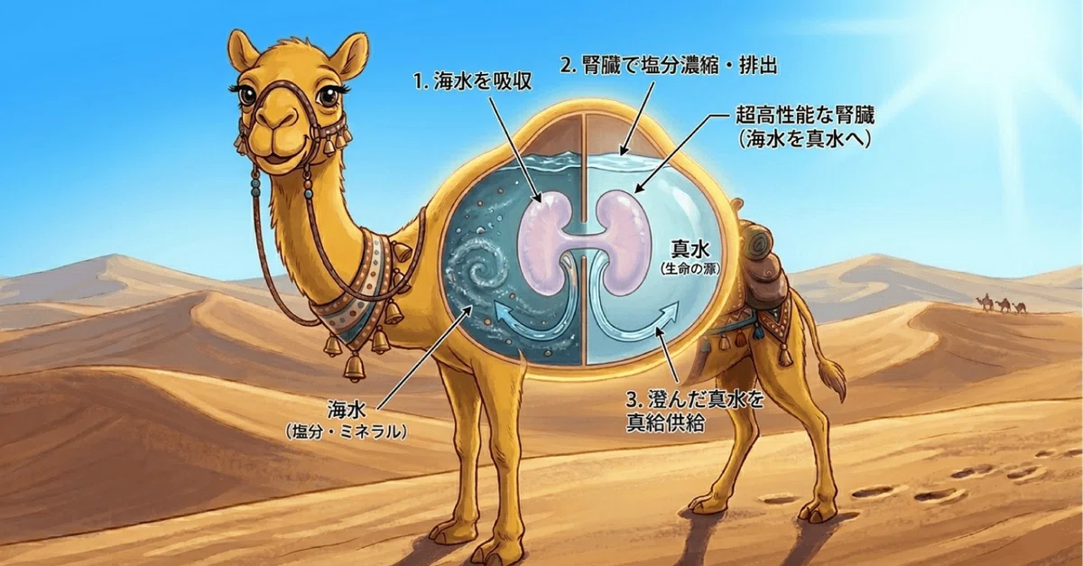 砂漠を生き抜くラクダの秘密|harumame