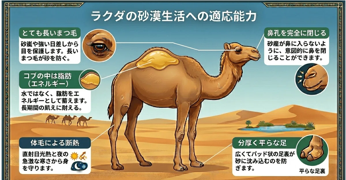 砂漠を生き抜くラクダの秘密｜harumame