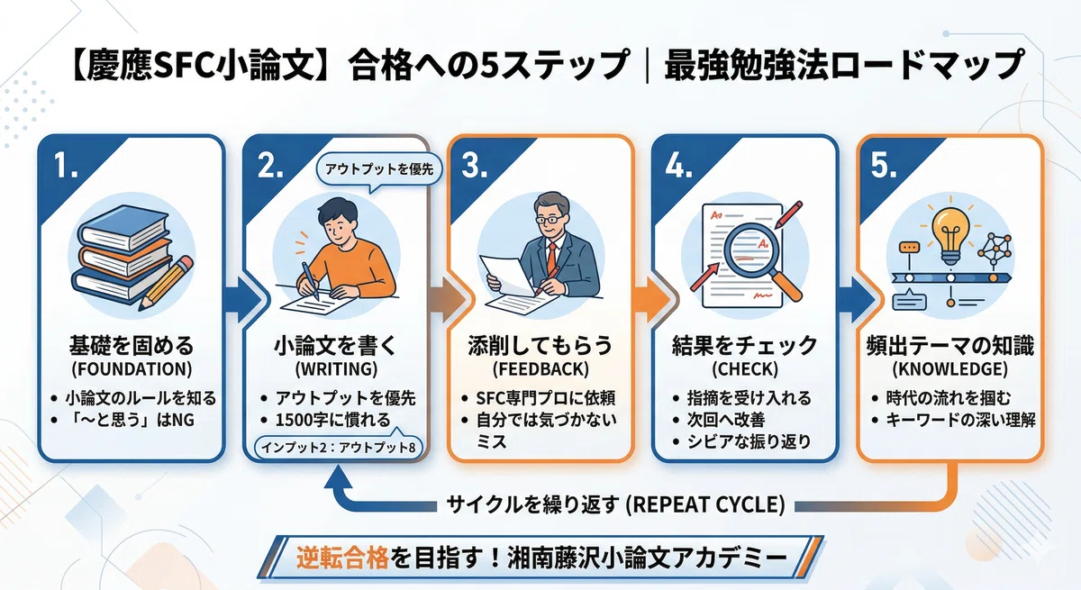 慶應SFC小論文】プロ講師が教えるSFC小論文の最適な勉強法｜合格への