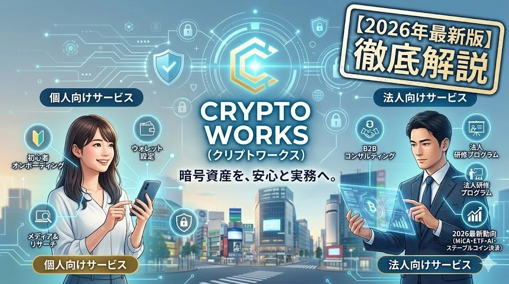クリプトワークス（CRYPTO WORKS）とは？サービス内容・評判・料金・安全性を徹底解説【2026年最新版】｜クリプトワークス営業