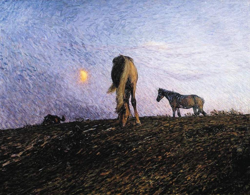 スウェーデン絵画」展出品作⑩ ニルス・クルーゲル《夜の訪れ》1904年