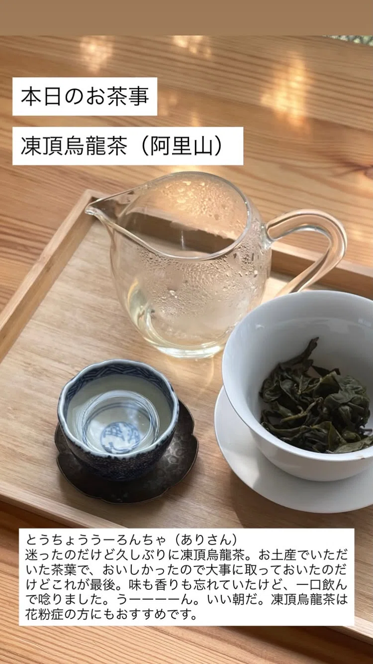 本日のお茶事：凍頂烏龍茶（阿里山）｜たまき | 思想しちゃう栄養士