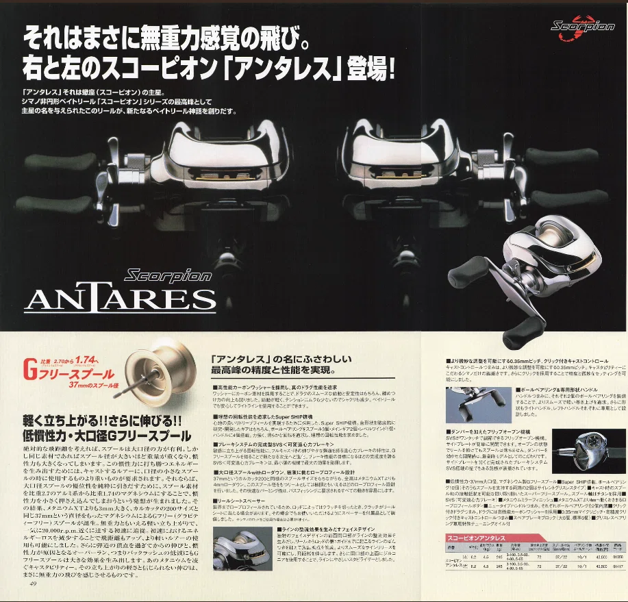 Shimano Scorpion ANTARES【懐かしい広告#07】｜東日本釣り文化研究所