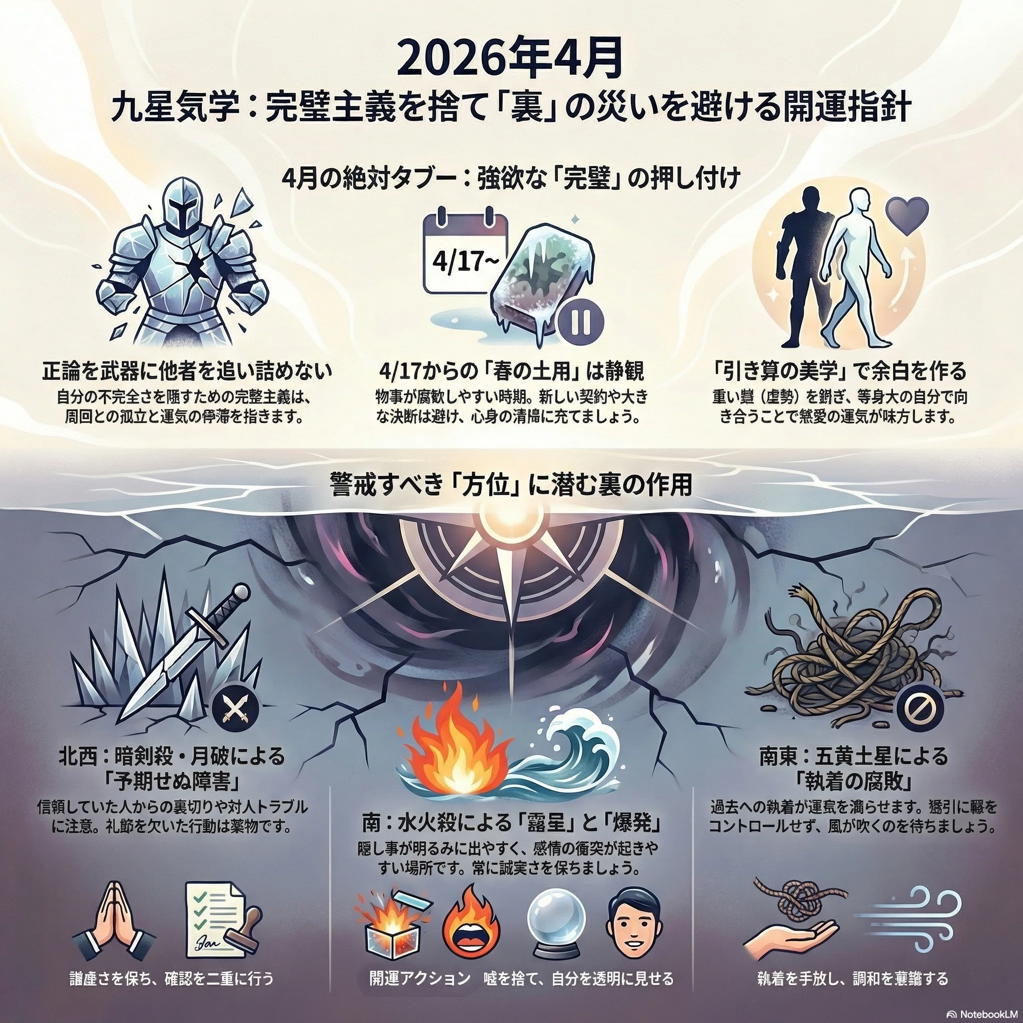 2026年4月・裏盤】月運に隠された「業」の正体《手相・九星気学鑑定人