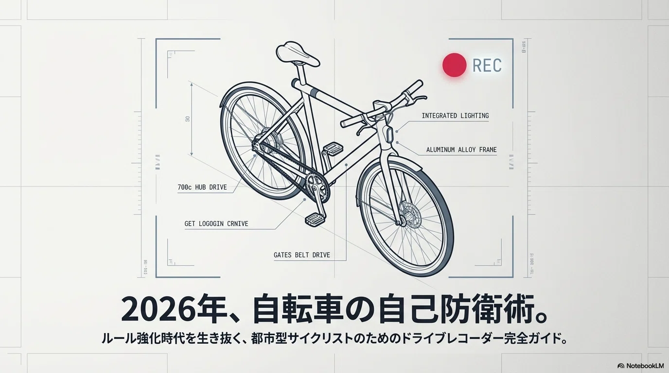 自転車用ドライブレコーダー【1台】 自転車用ドライブレコーダーおすすめ3選 2026年のルール強化前に選び