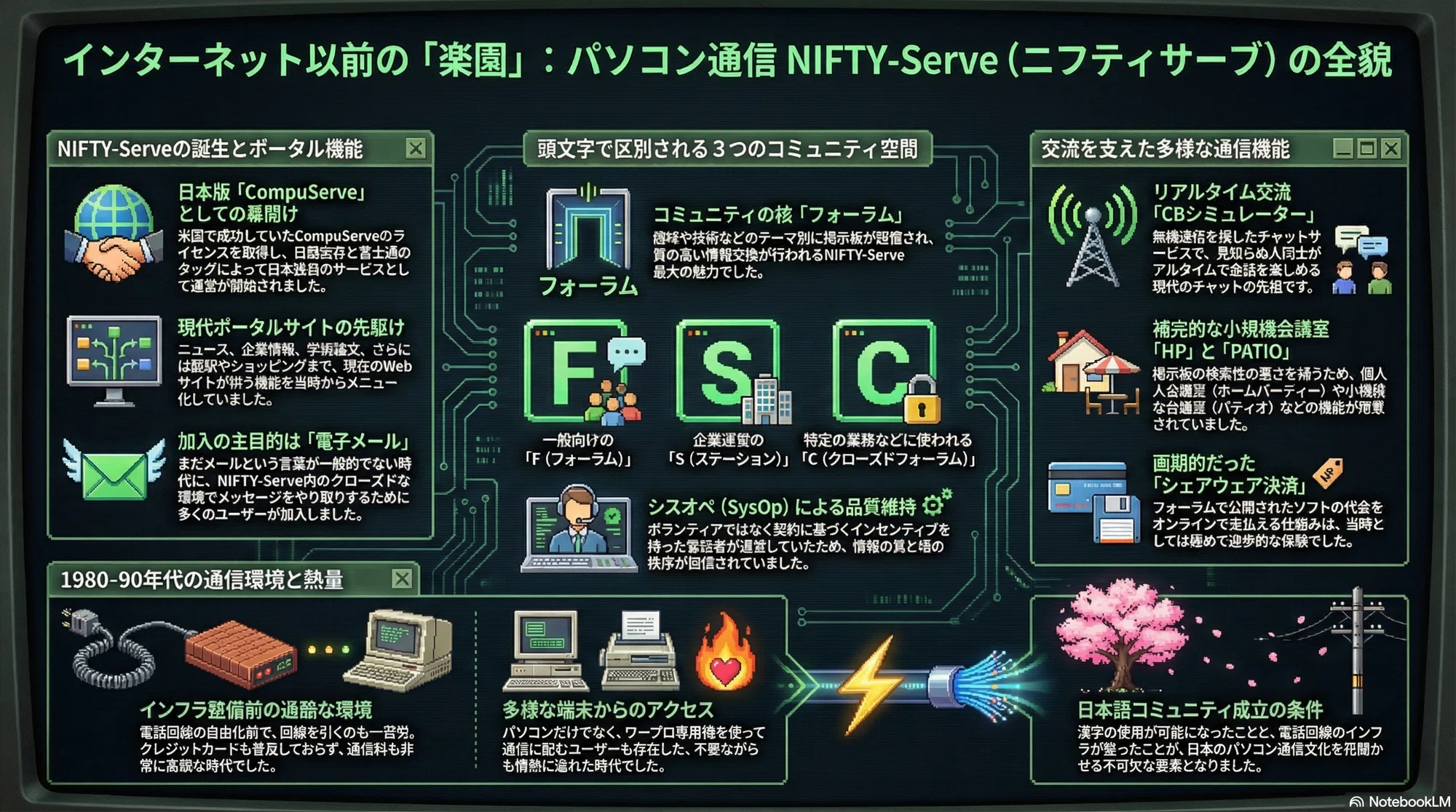 インターネット以前の「楽園」を振り返る - パソコン通信の代名詞 インターネット以前の「楽園」を振り返る - パソコン通信の代名詞