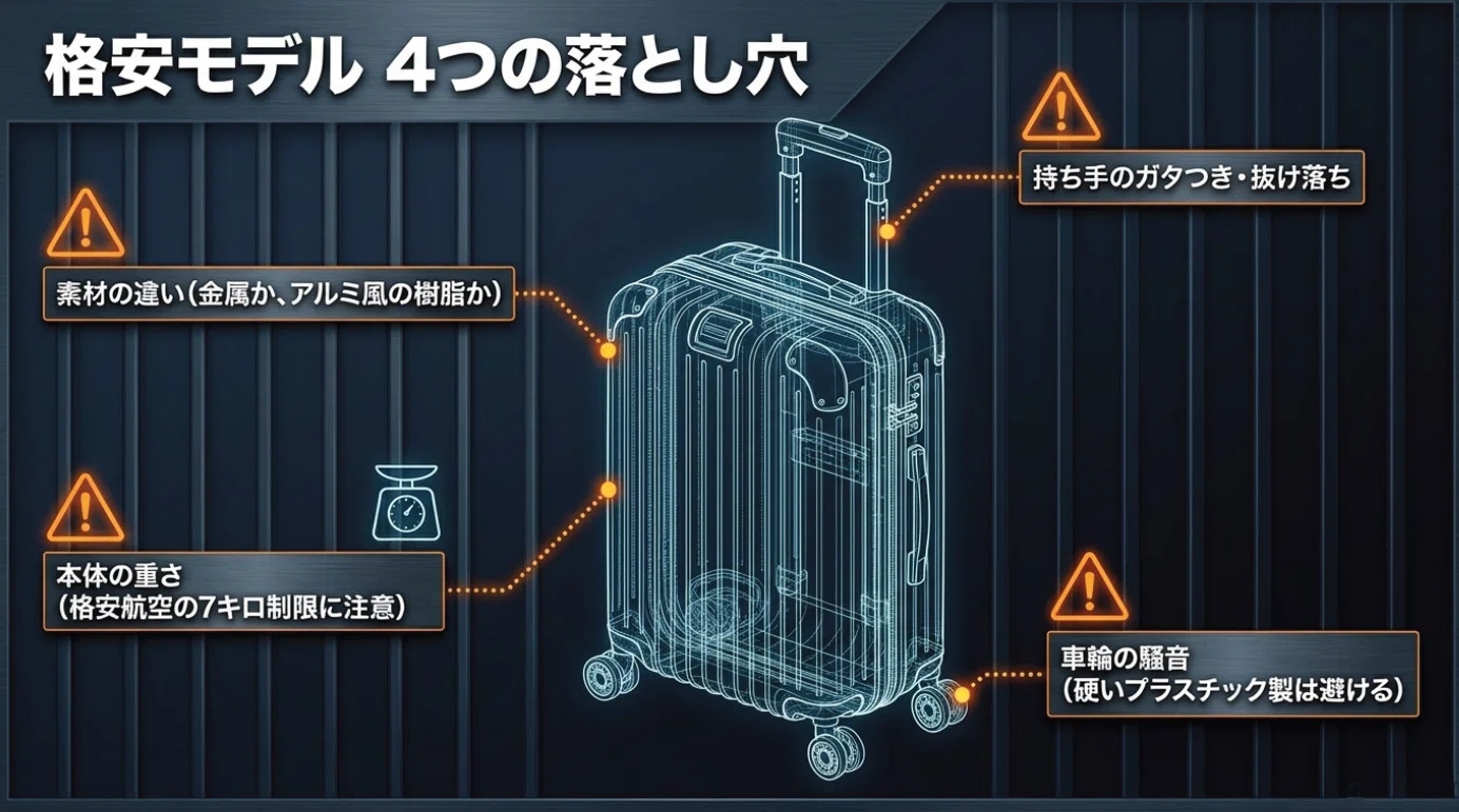 スーツケースLDUVIN 60l アルミニウム ストライプ リモワ似 リモワ