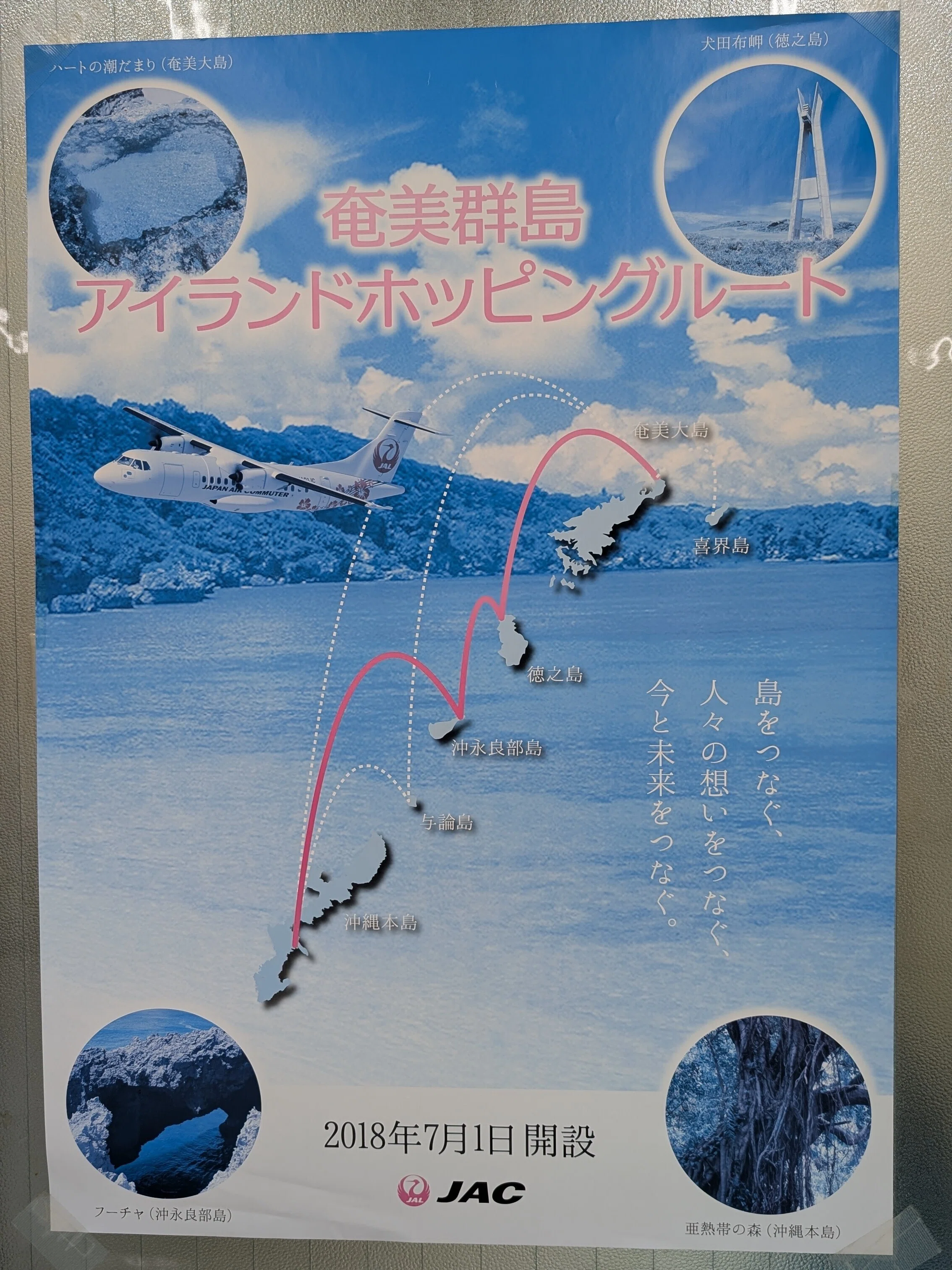 1日1便の航路を通る「奄美群島アイランドホッピング」のフライトに乗っ