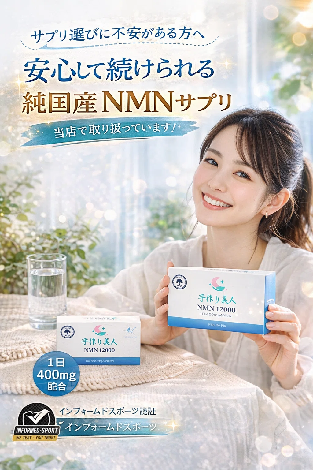 プロ基準の安心を】純国産NMNサプリ手作り美人はインフォームド 