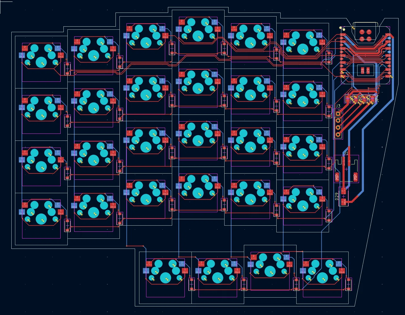 自作キーボードv2 - PCB設計（2）｜ぷらっく