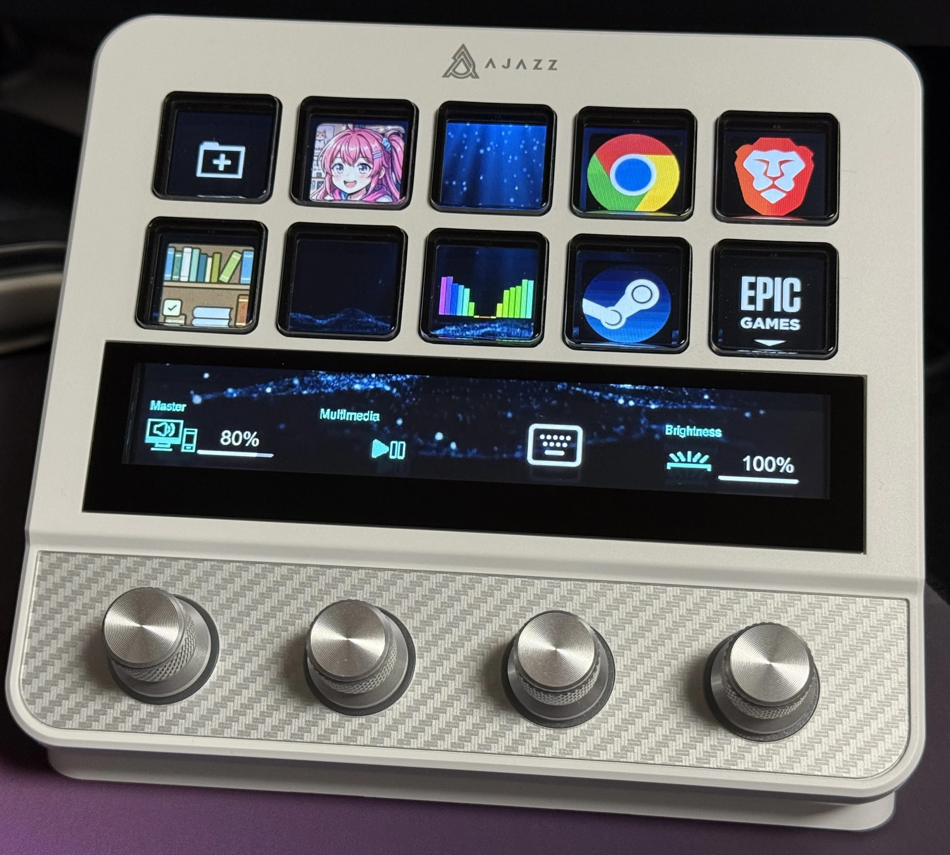 AJAZZ AKP05J 日本語仕様 白 White Stream Deck Amazon.co.jp: AJAZZ