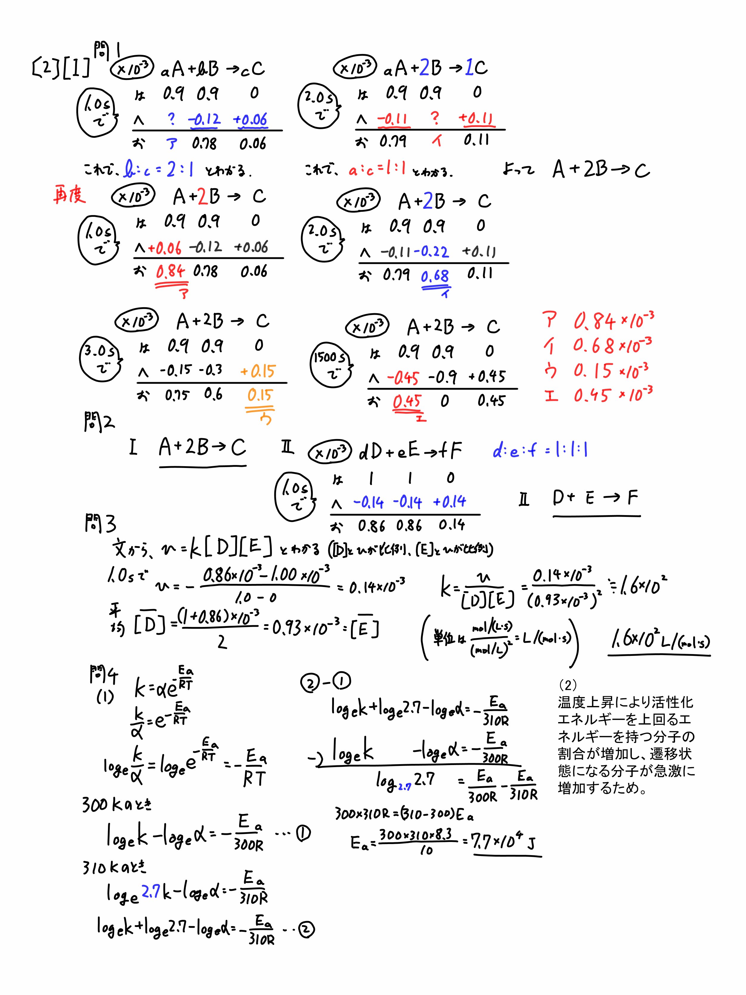 KALS プレミアム講座 大阪大学 物理化学解答解説、阪大模試５年分 2026大阪大学入試問題 二次試験 化学 解答解説｜宮元一賢⌬Miyamol