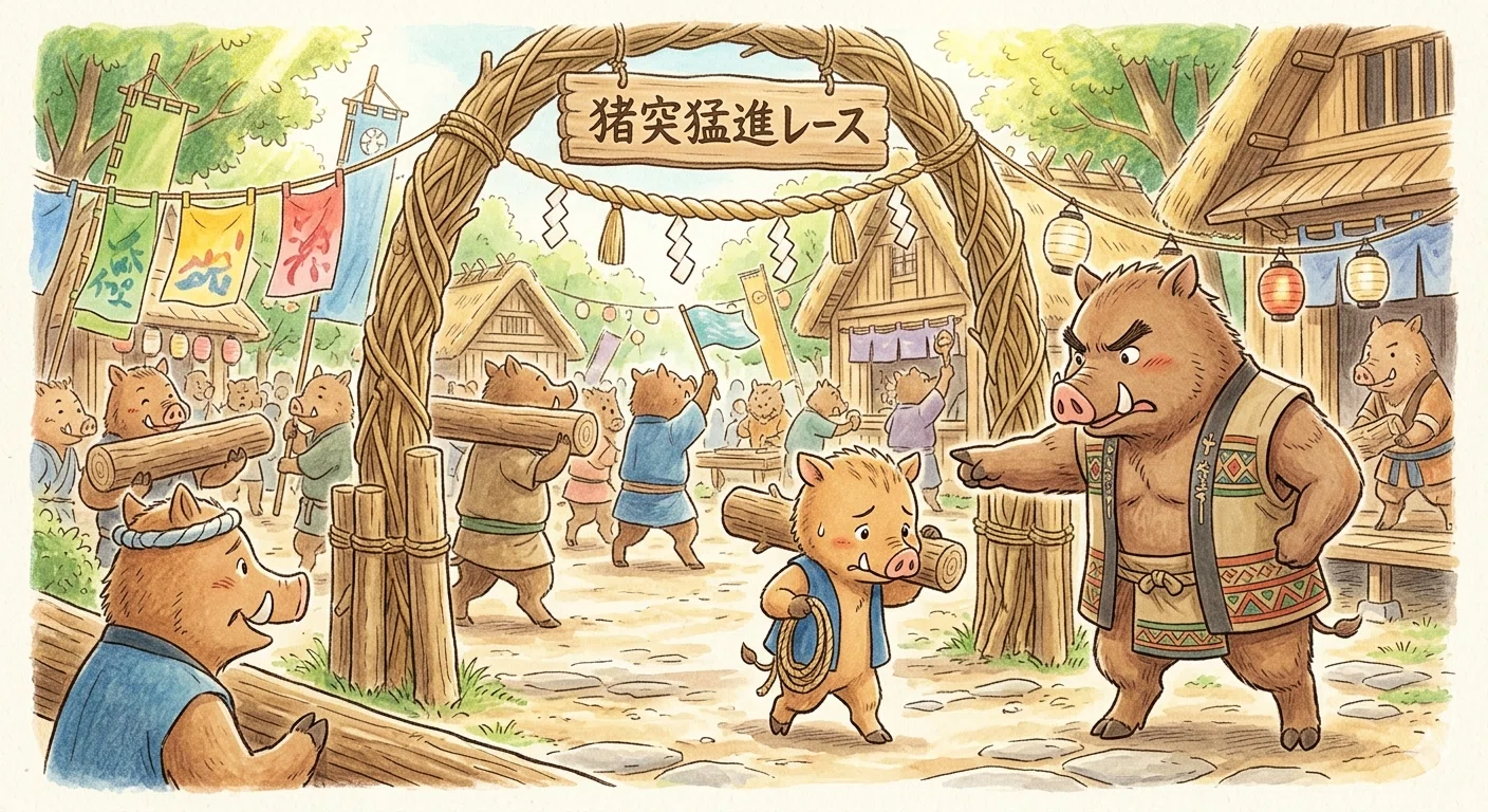創作童話『イノシシ・イノ吉』｜尾種栄春